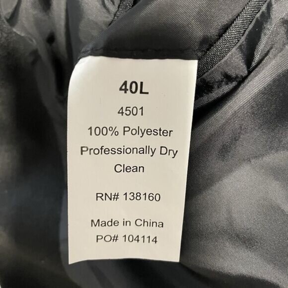 Southeastern Performance Apparel Men's Tuxedo Jacket 40L Pants 34L x 33 Black - Picture 9 of 11